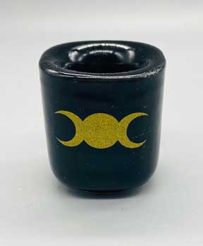 Triple Moon Ceramic Vessel