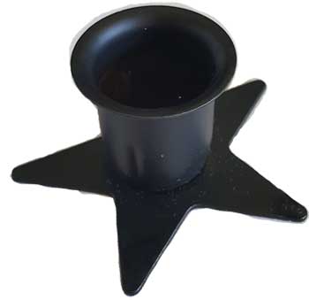 Pentagram Iron Taper Holder