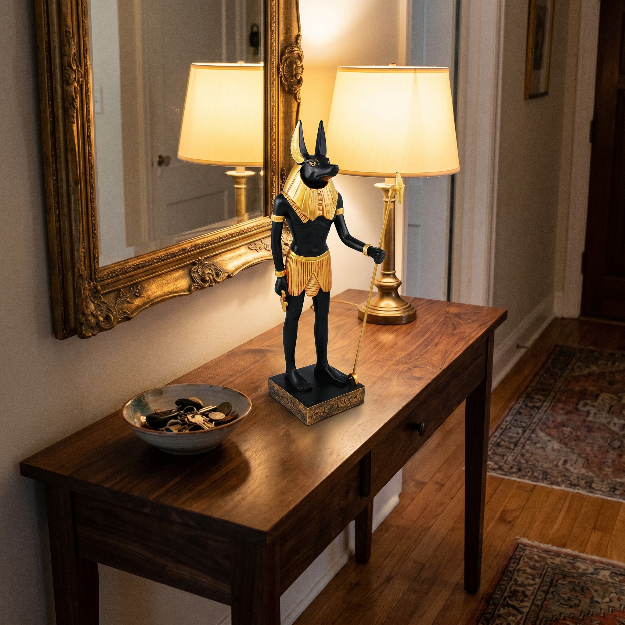 Anubis Guardian in home setting - Persephone