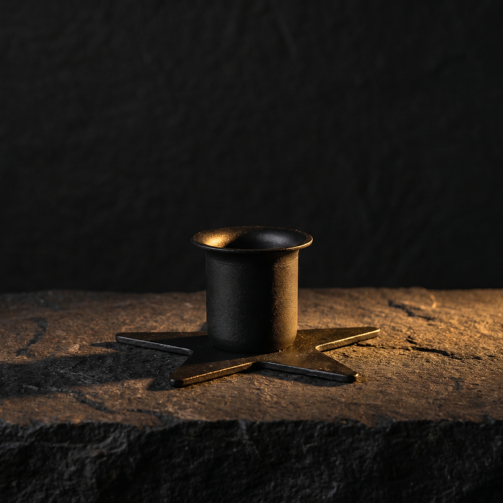 Pentagram Iron Taper Holder - Persephone lifestyle product photo
