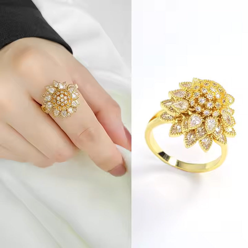 The Verdant Ring — Gold — obsidian-collection by Persephone