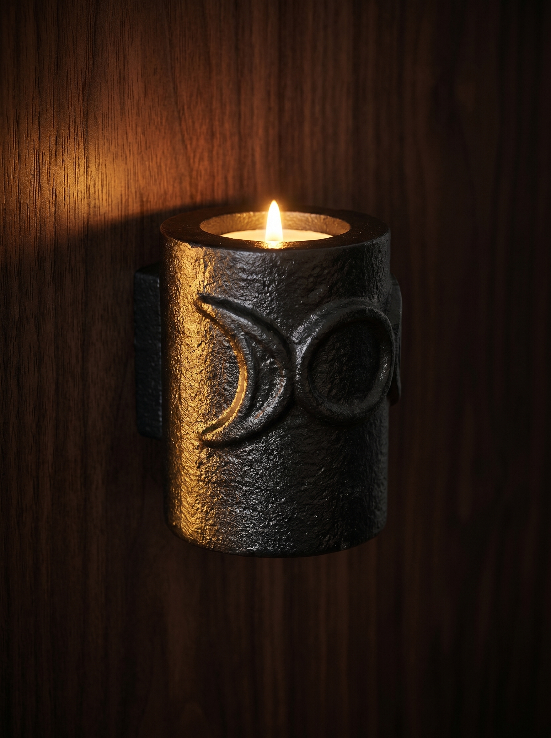 Triple Moon Iron Chime Holder - Persephone lifestyle product photo